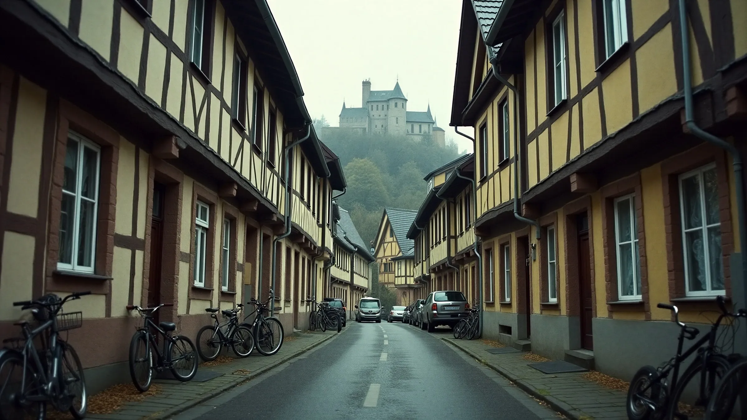 Strassenzug in Marburg